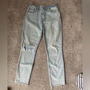 Abercrombie Light Blue Distressed Women's Skinny Jeans